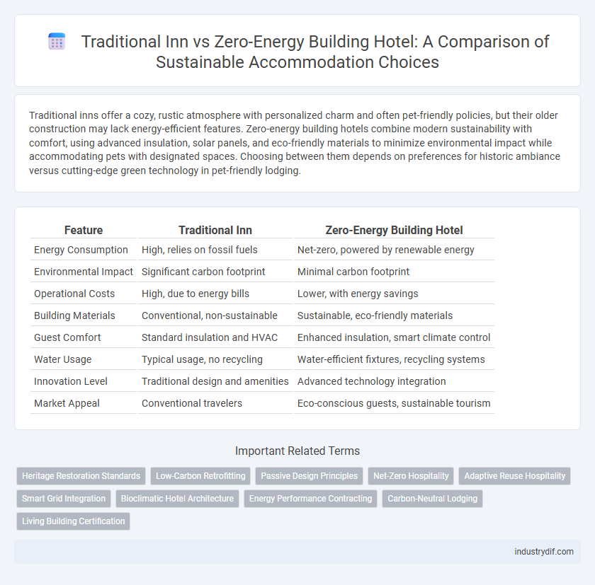 Traditional Inn vs Zero-Energy Building Hotel: A Comparison of Sustainable Accommodation Choices