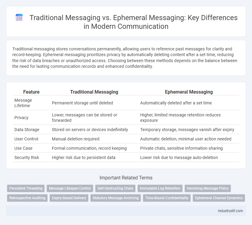 Traditional Messaging vs. Ephemeral Messaging: Key Differences in Modern Communication