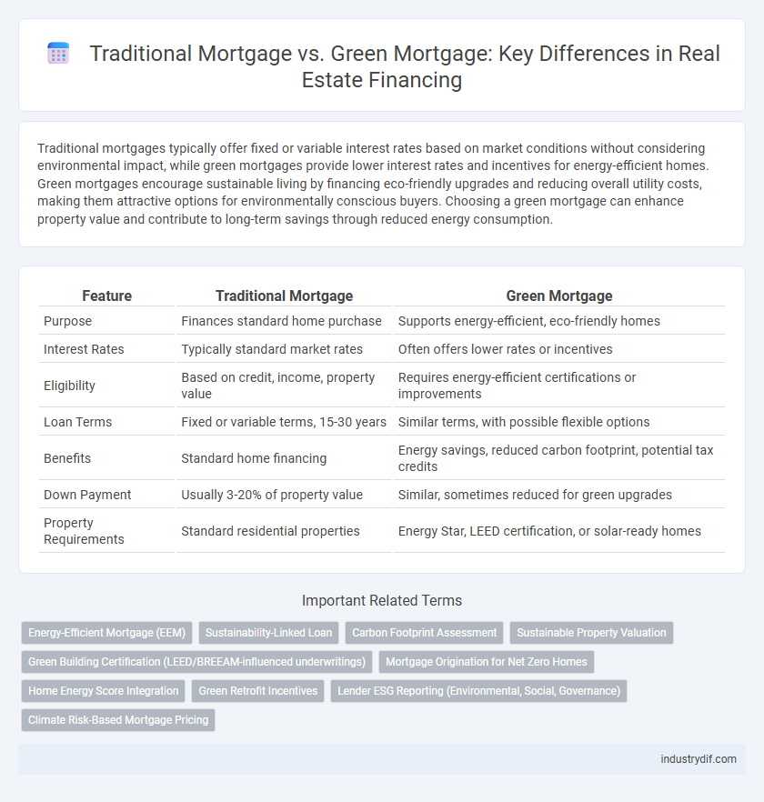 Traditional Mortgage vs. Green Mortgage: Key Differences in Real Estate Financing