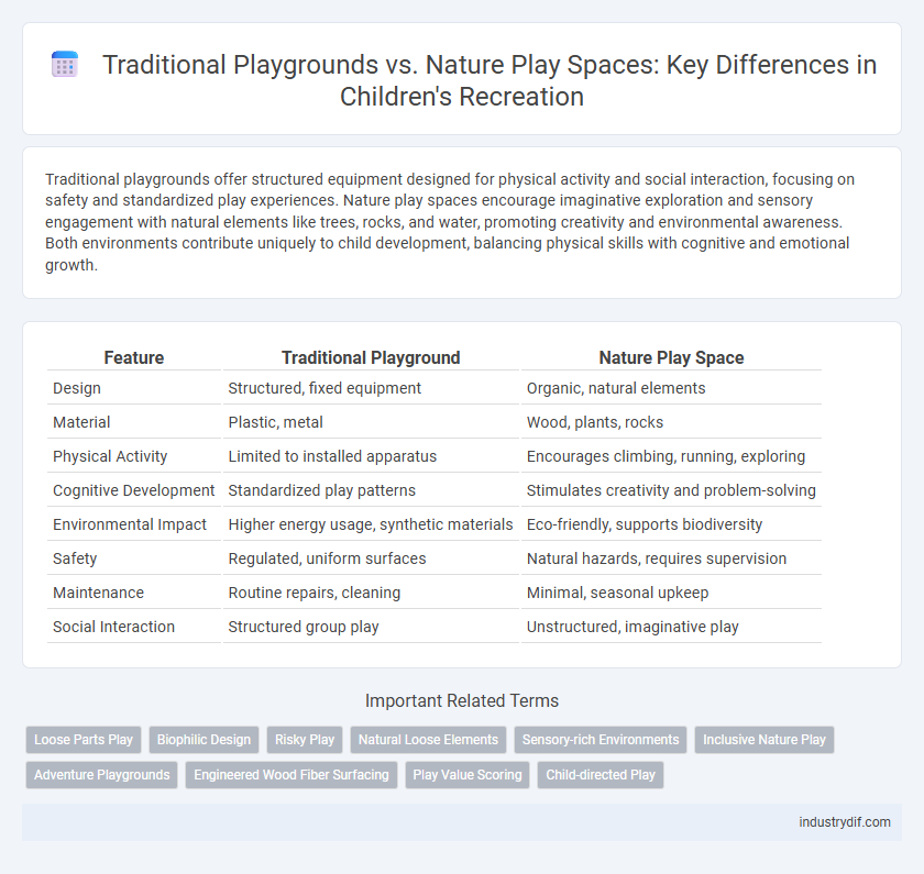 Traditional Playgrounds vs. Nature Play Spaces: Key Differences in Children's Recreation