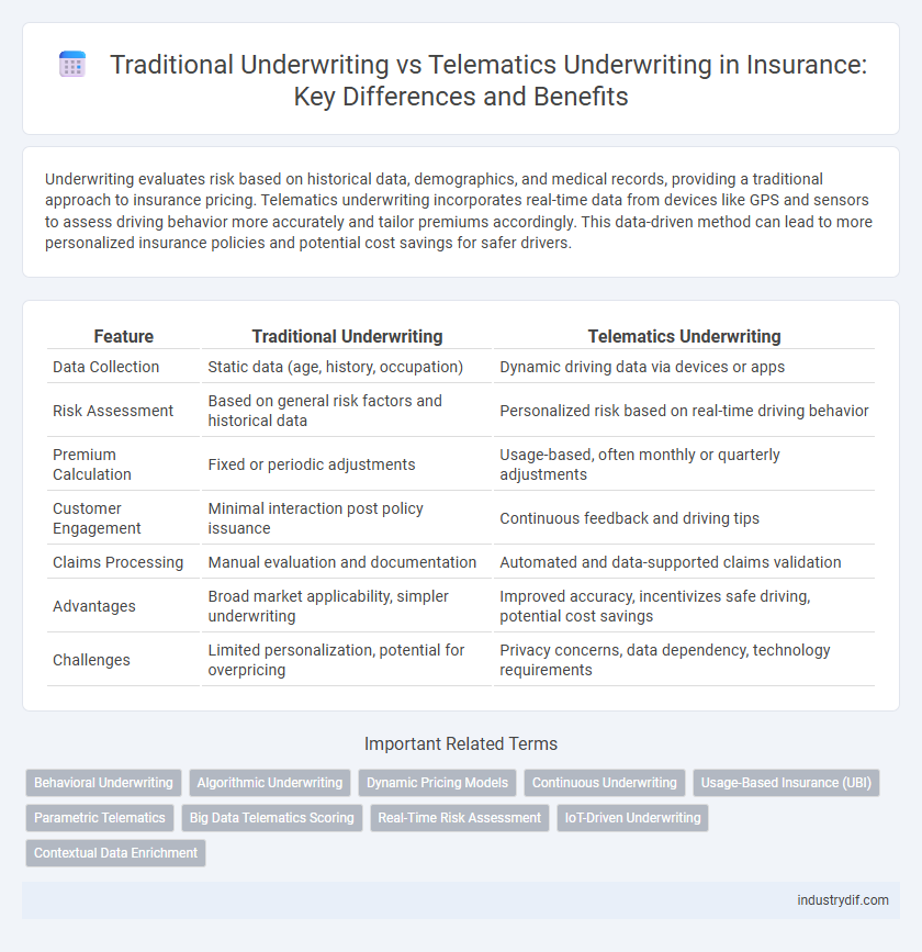Traditional Underwriting vs Telematics Underwriting in Insurance: Key Differences and Benefits