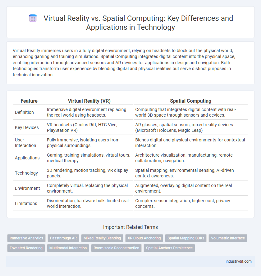 Virtual Reality vs. Spatial Computing: Key Differences and Applications in Technology