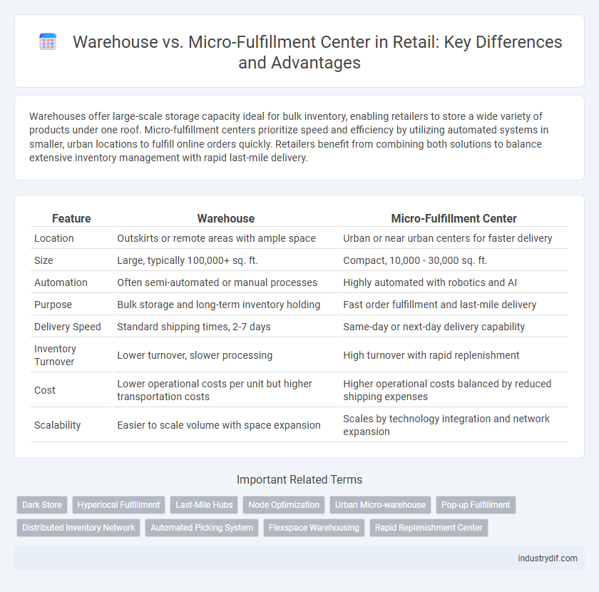Warehouse vs. Micro-Fulfillment Center in Retail: Key Differences and Advantages