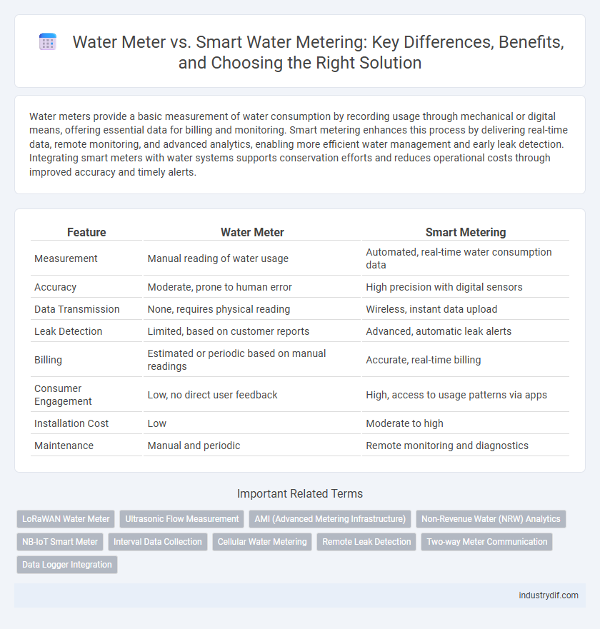 Water Meter vs. Smart Water Metering: Key Differences, Benefits, and Choosing the Right Solution
