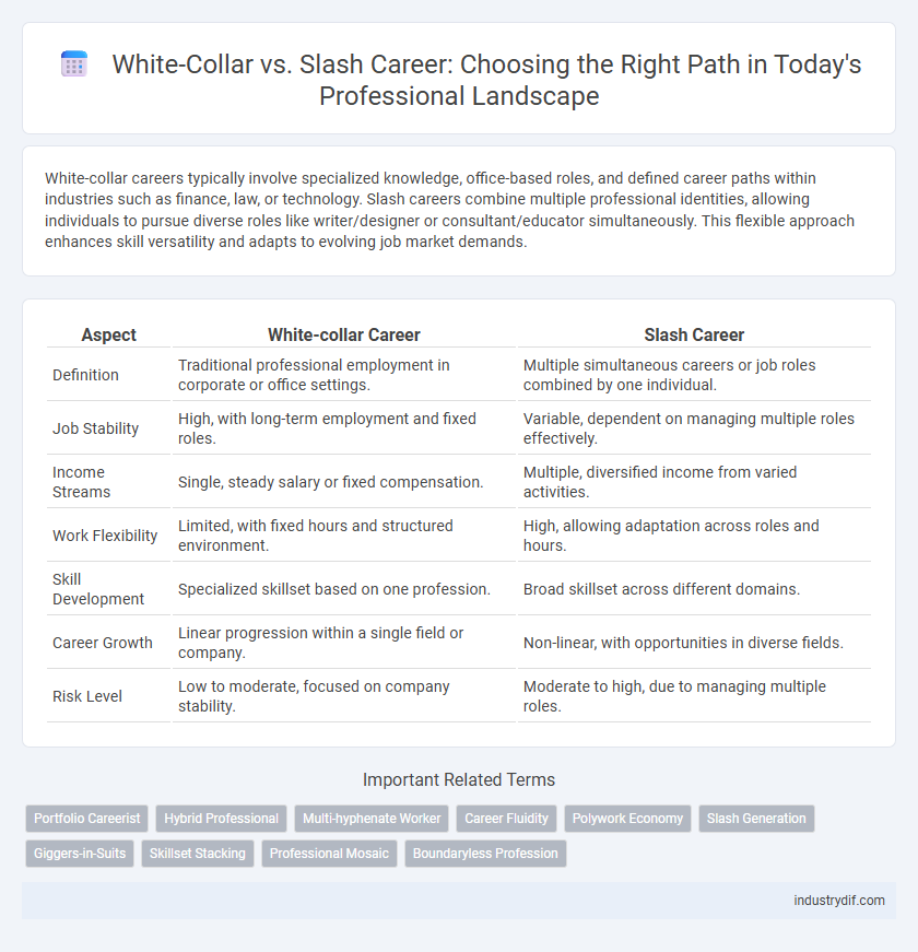 White-Collar vs. Slash Career: Choosing the Right Path in Today's Professional Landscape