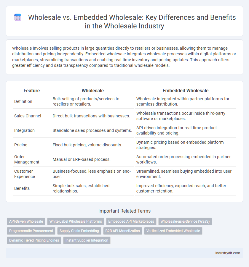 Wholesale vs. Embedded Wholesale: Key Differences and Benefits in the Wholesale Industry