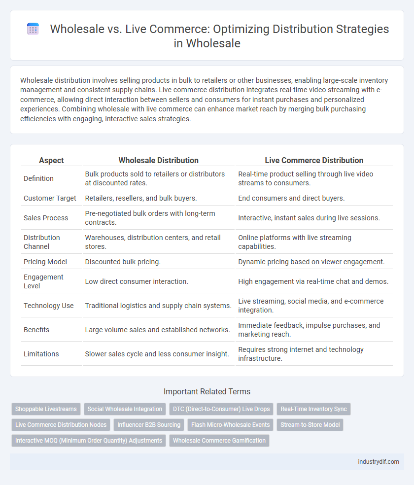 Wholesale vs. Live Commerce: Optimizing Distribution Strategies in Wholesale
