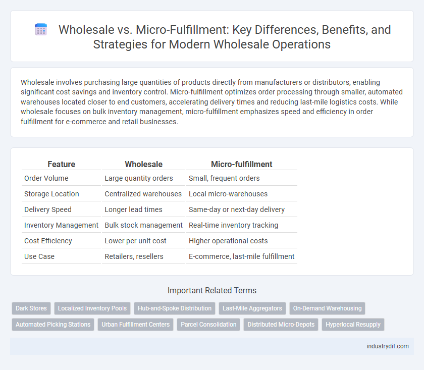 Wholesale vs. Micro-Fulfillment: Key Differences, Benefits, and Strategies for Modern Wholesale Operations