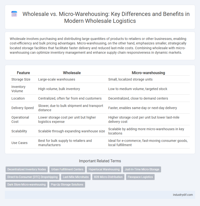 Wholesale vs. Micro-Warehousing: Key Differences and Benefits in Modern Wholesale Logistics