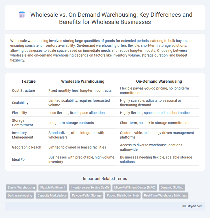 Wholesale vs. On-Demand Warehousing: Key Differences and Benefits for Wholesale Businesses