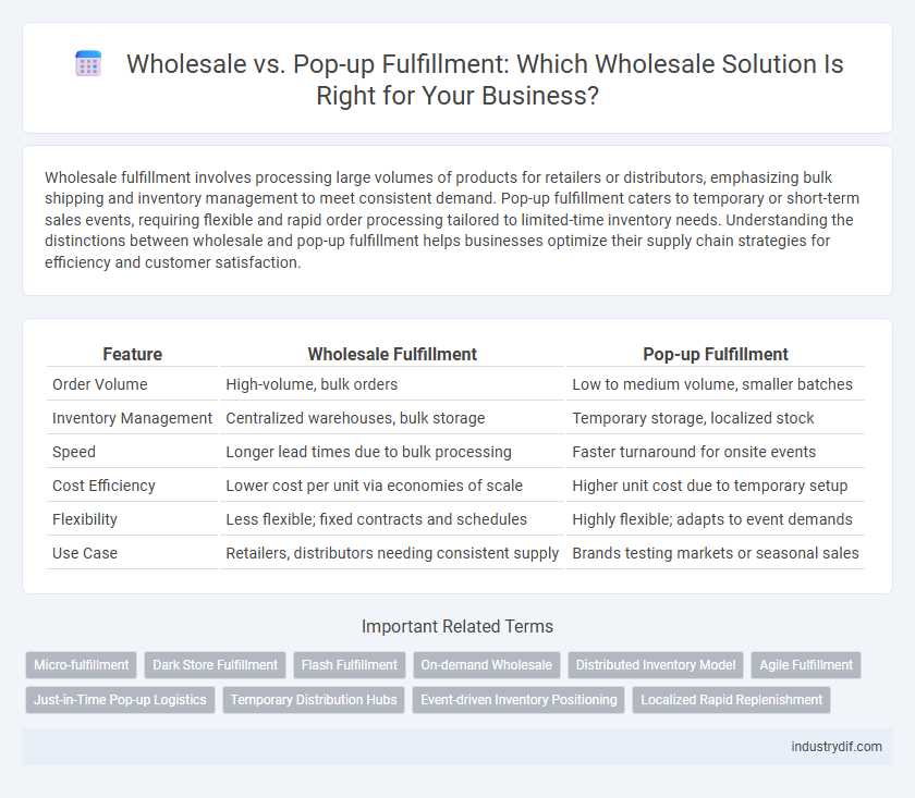 Wholesale vs. Pop-up Fulfillment: Which Wholesale Solution Is Right for Your Business?
