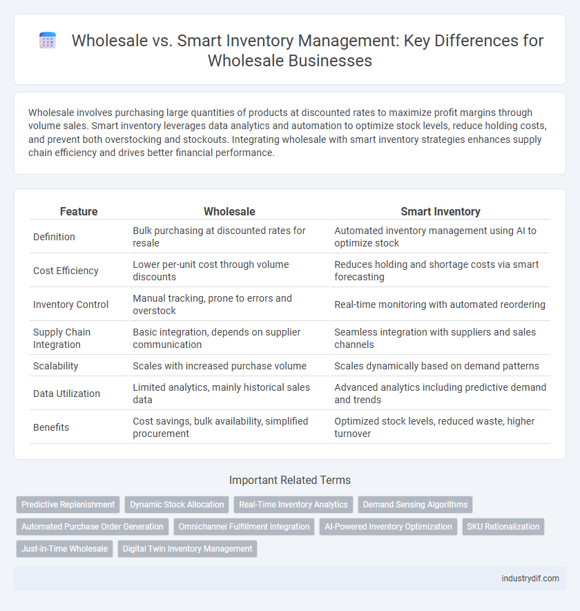 Wholesale vs. Smart Inventory Management: Key Differences for Wholesale Businesses