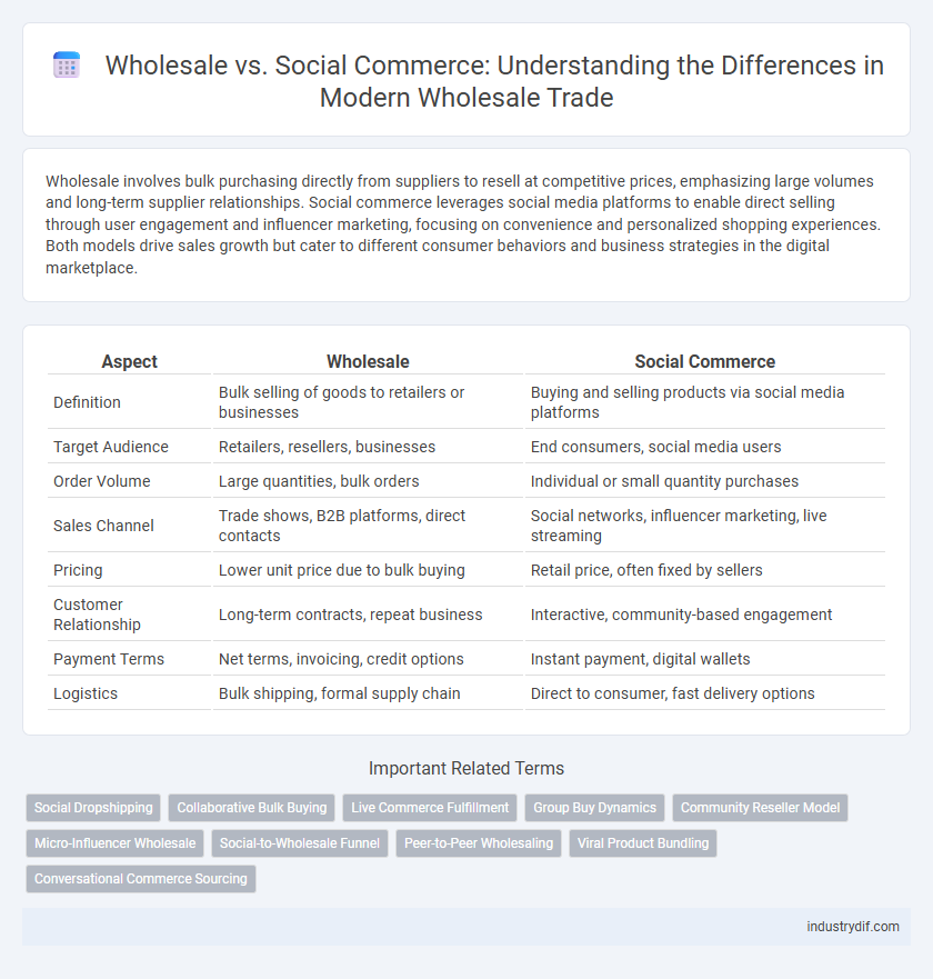 Wholesale vs. Social Commerce: Understanding the Differences in Modern Wholesale Trade