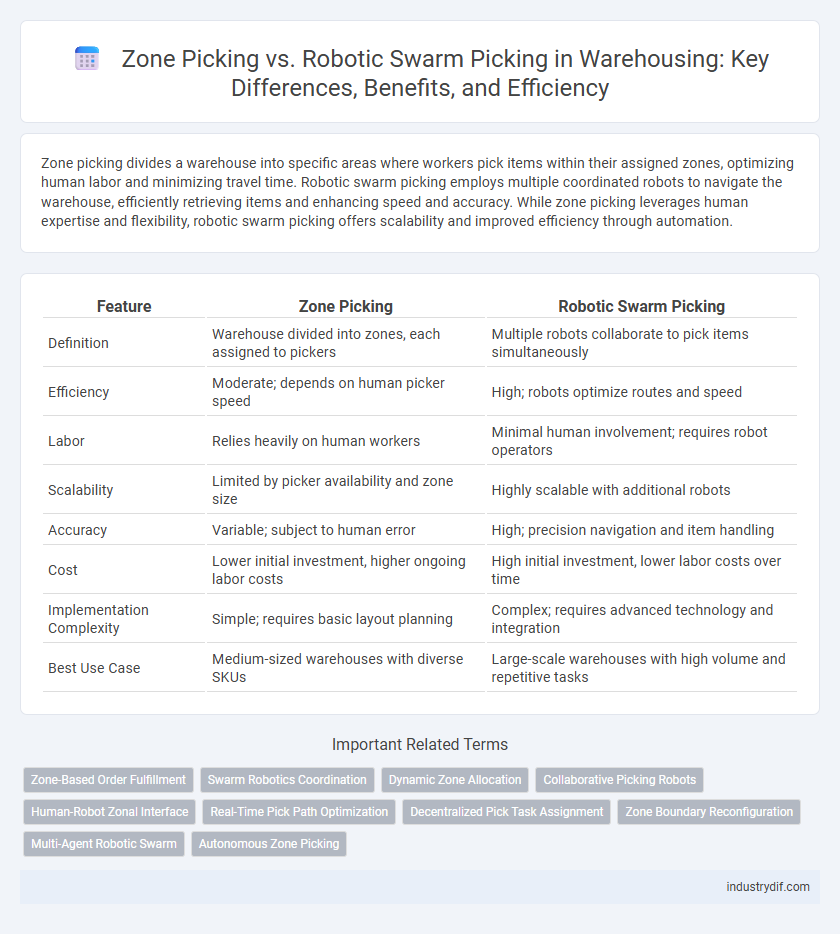 Zone Picking vs. Robotic Swarm Picking in Warehousing: Key Differences, Benefits, and Efficiency