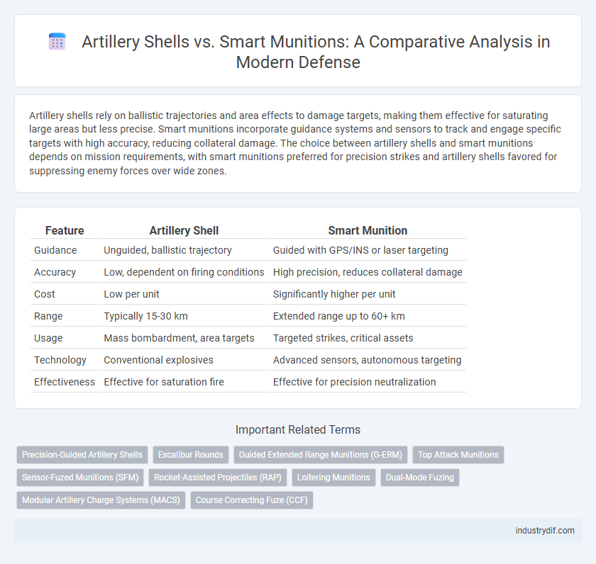 Artillery Shells vs. Smart Munitions: A Comparative Analysis in Modern Defense