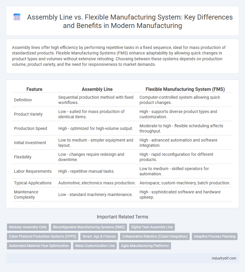 Assembly Line vs. Flexible Manufacturing System: Key Differences and Benefits in Modern Manufacturing