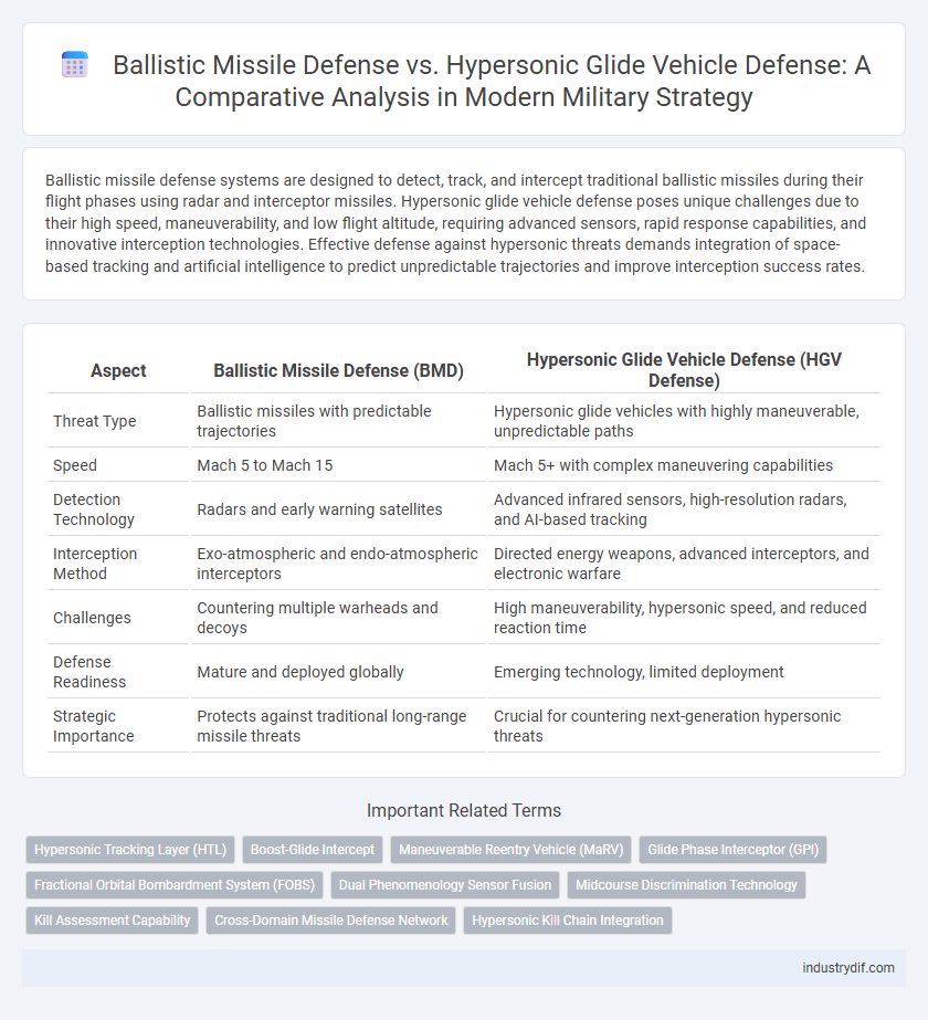 Ballistic Missile Defense vs. Hypersonic Glide Vehicle Defense: A Comparative Analysis in Modern Military Strategy