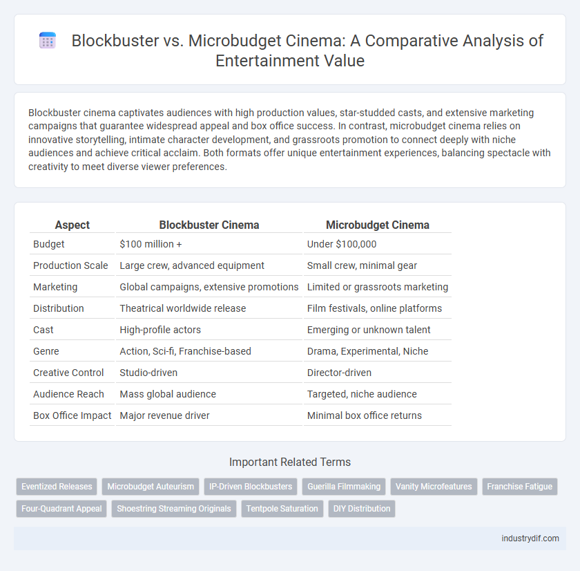 Blockbuster vs. Microbudget Cinema: A Comparative Analysis of Entertainment Value