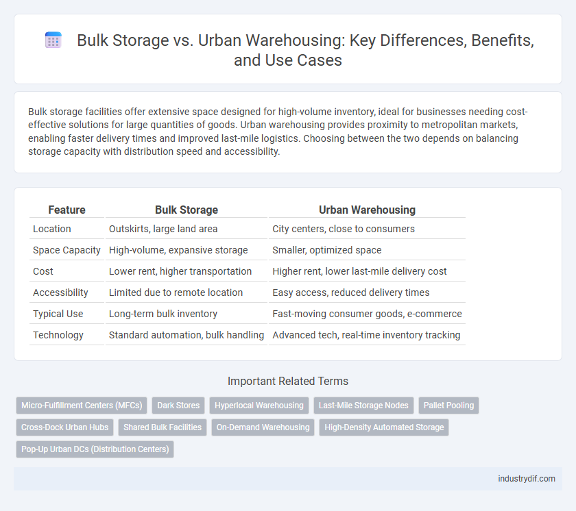 Bulk Storage vs. Urban Warehousing: Key Differences, Benefits, and Use Cases