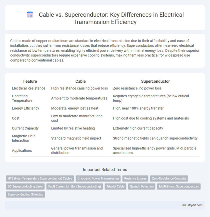 Cable vs. Superconductor: Key Differences in Electrical Transmission Efficiency