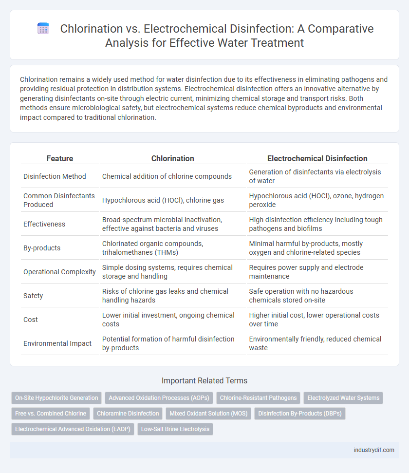 Chlorination vs. Electrochemical Disinfection: A Comparative Analysis for Effective Water Treatment