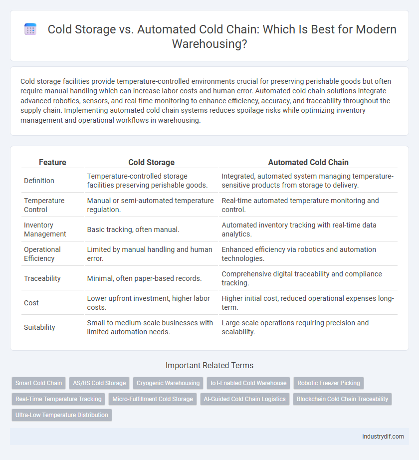 Cold Storage vs. Automated Cold Chain: Which Is Best for Modern Warehousing?