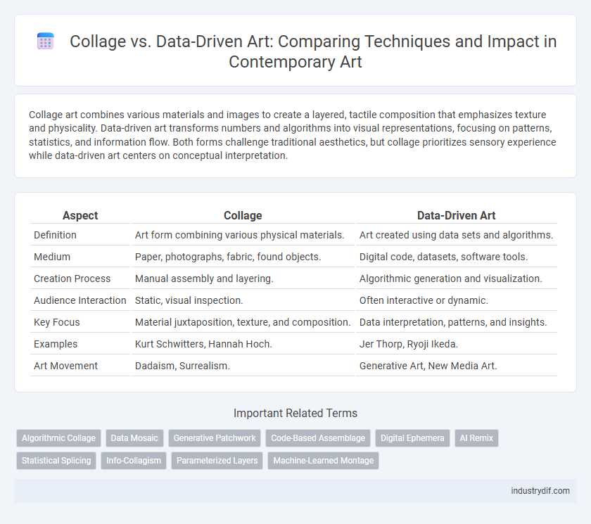 Collage vs. Data-Driven Art: Comparing Techniques and Impact in Contemporary Art