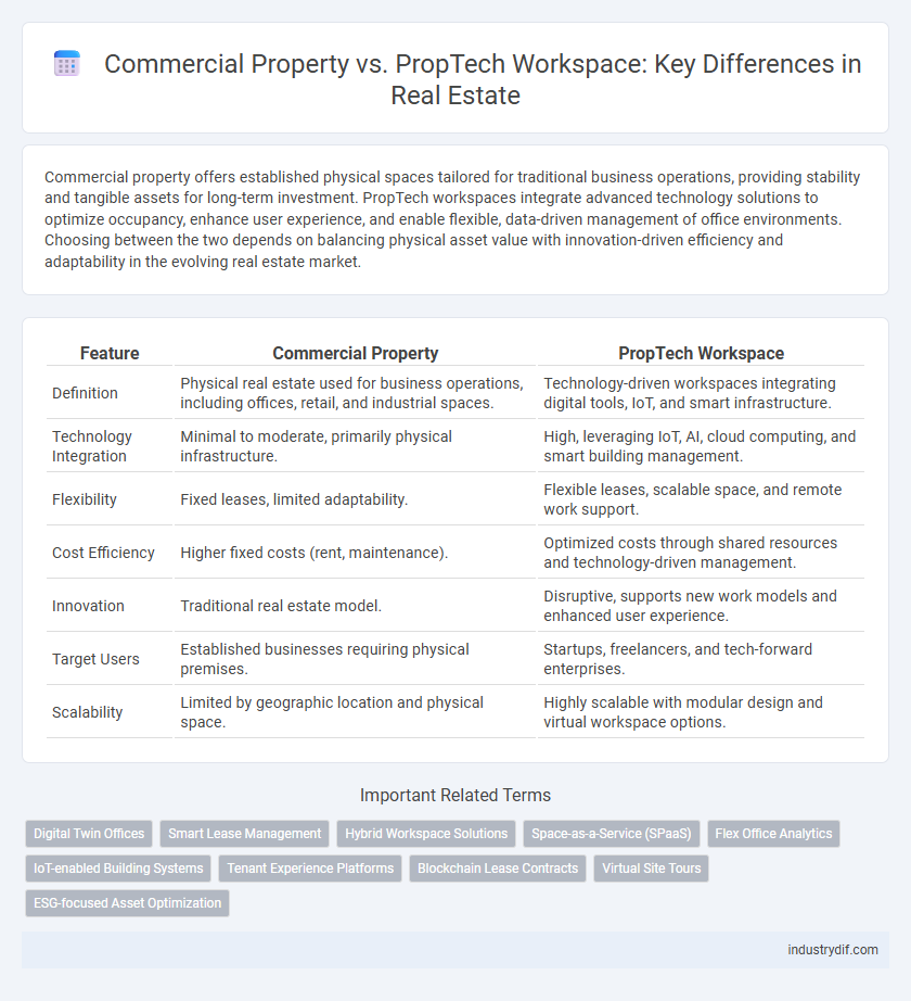 Commercial Property vs. PropTech Workspace: Key Differences in Real Estate