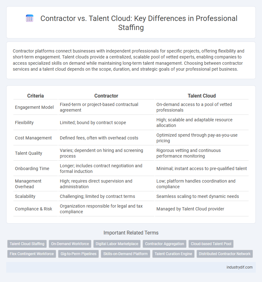 Contractor vs. Talent Cloud: Key Differences in Professional Staffing