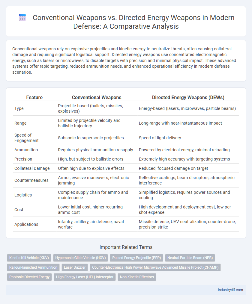 Conventional Weapons vs. Directed Energy Weapons in Modern Defense: A Comparative Analysis