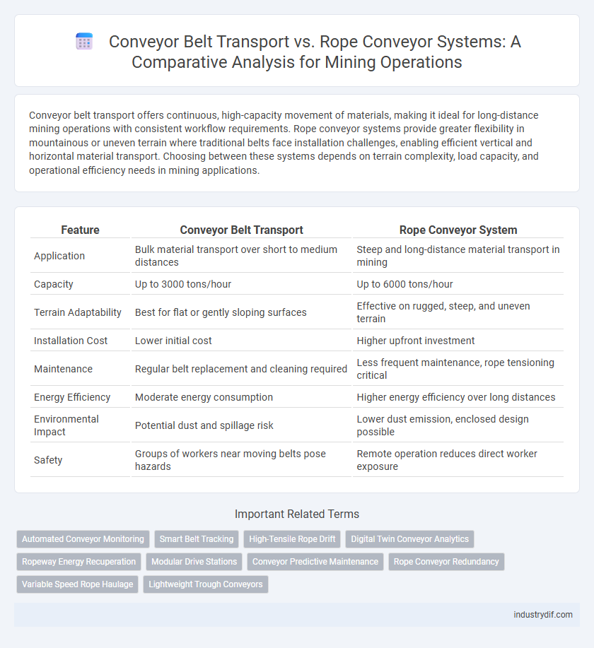 Conveyor Belt Transport vs. Rope Conveyor Systems: A Comparative Analysis for Mining Operations