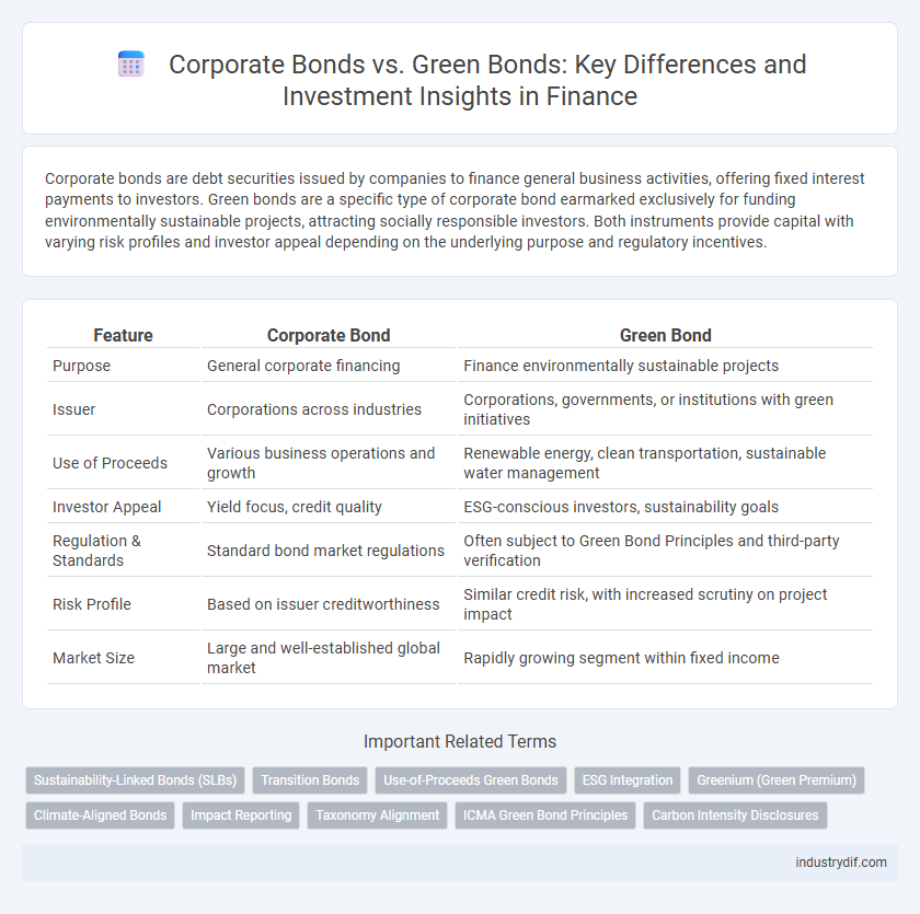 Corporate Bonds vs. Green Bonds: Key Differences and Investment Insights in Finance