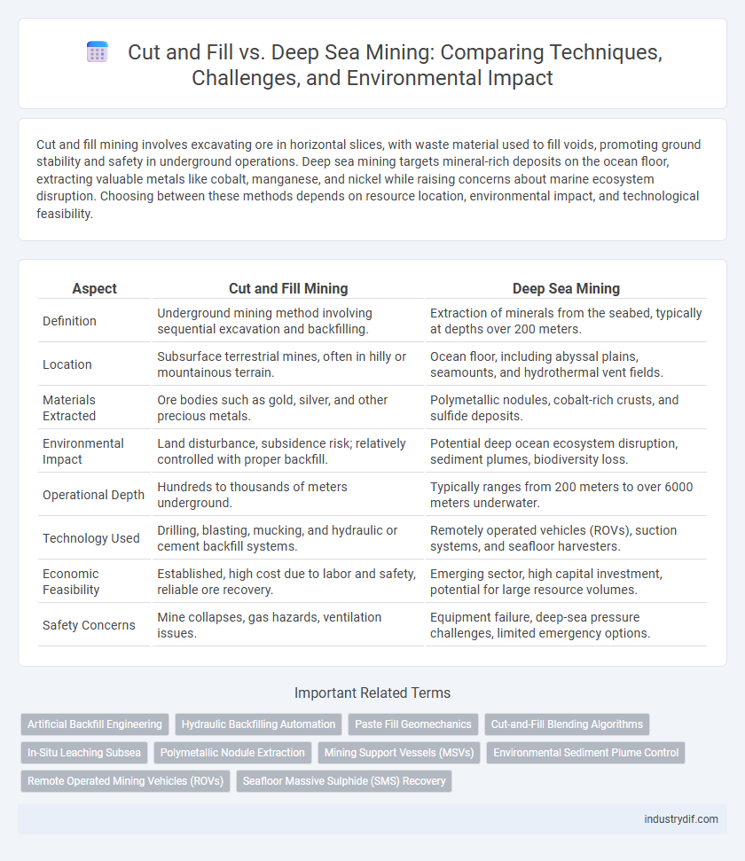 Cut and Fill vs. Deep Sea Mining: Comparing Techniques, Challenges, and Environmental Impact