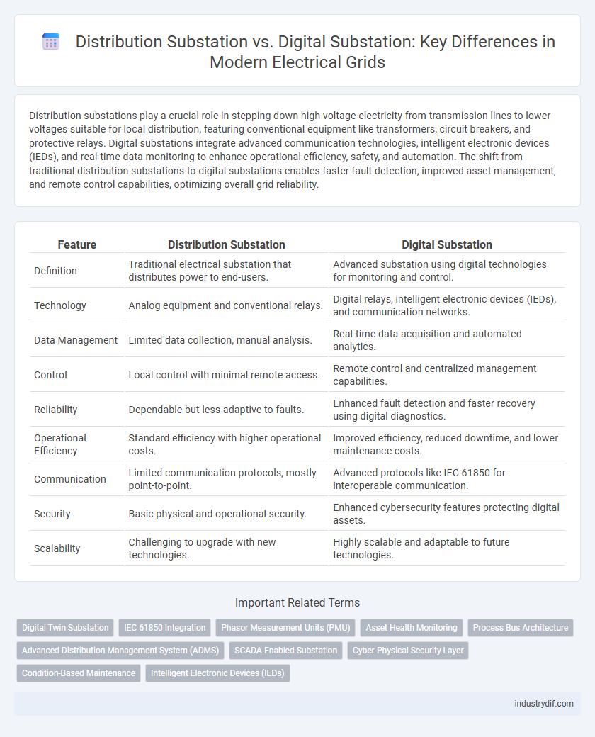 Distribution Substation vs. Digital Substation: Key Differences in Modern Electrical Grids