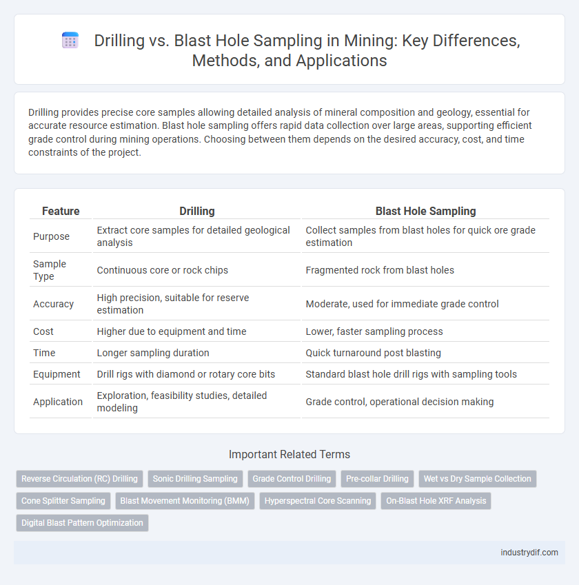 Drilling vs. Blast Hole Sampling in Mining: Key Differences, Methods, and Applications