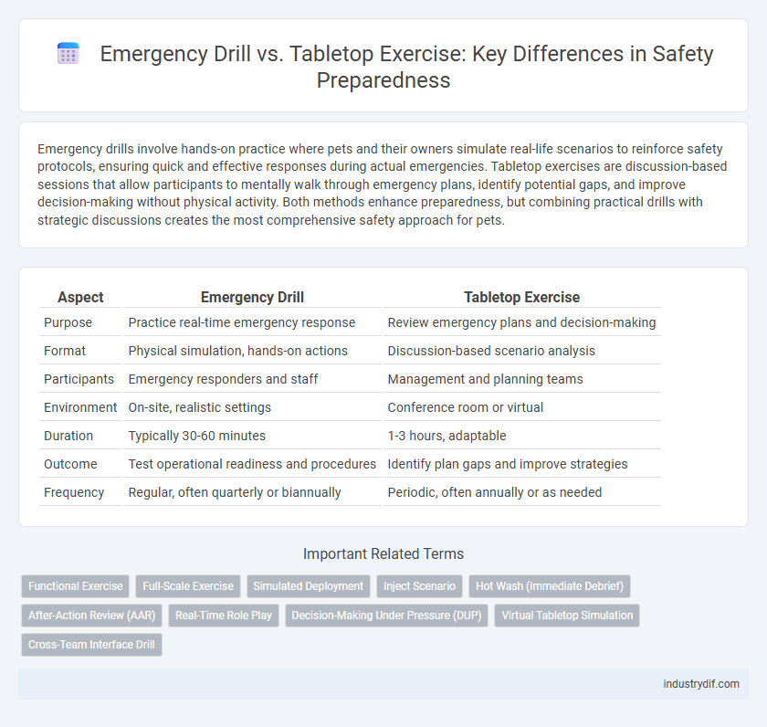 Emergency Drill vs. Tabletop Exercise: Key Differences in Safety Preparedness