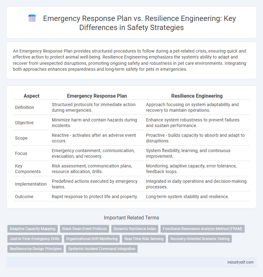Emergency Response Plan vs. Resilience Engineering: Key Differences in Safety Strategies