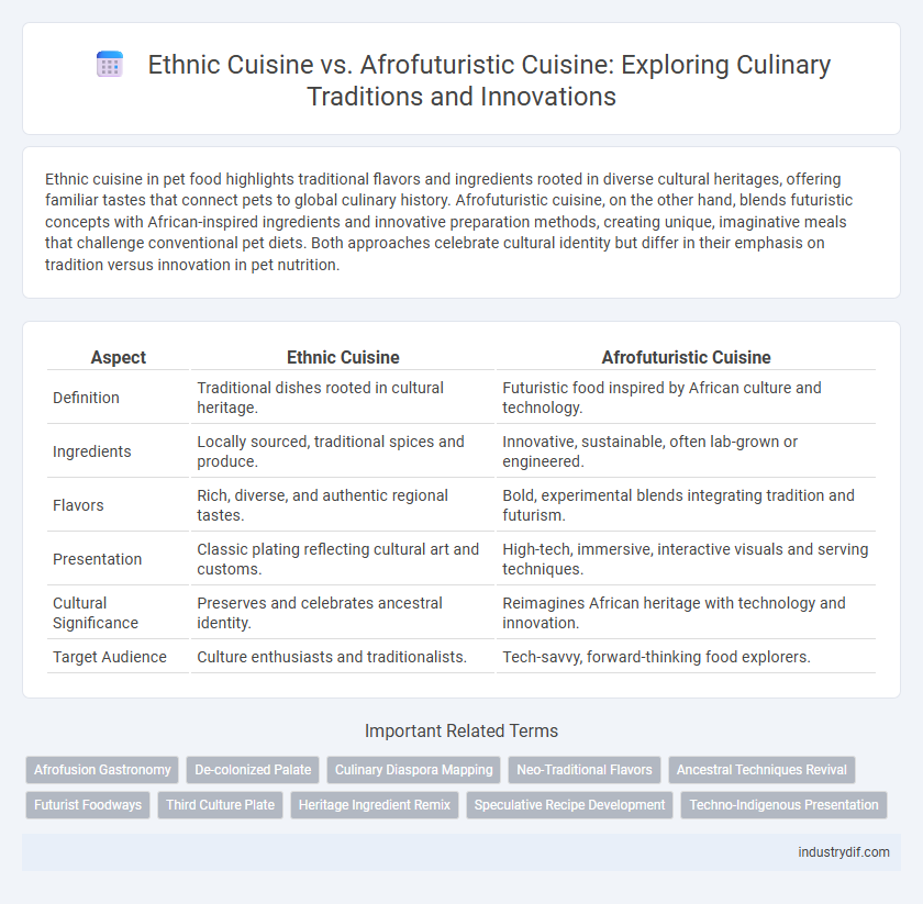 Ethnic Cuisine vs. Afrofuturistic Cuisine: Exploring Culinary Traditions and Innovations