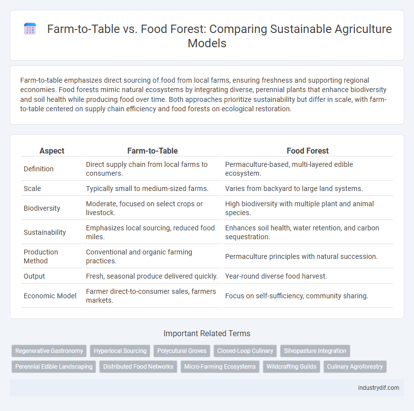 Farm-to-Table vs. Food Forest: Comparing Sustainable Agriculture Models