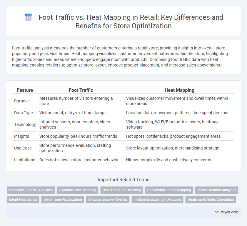 Foot Traffic vs. Heat Mapping in Retail: Key Differences and Benefits for Store Optimization