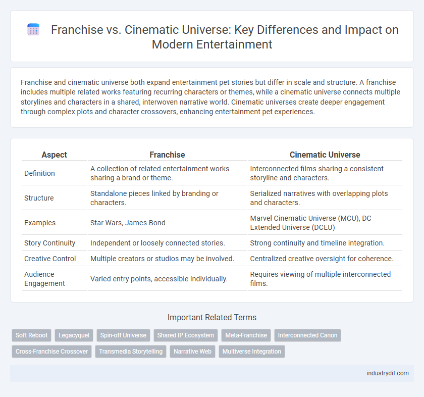 Franchise vs. Cinematic Universe: Key Differences and Impact on Modern Entertainment