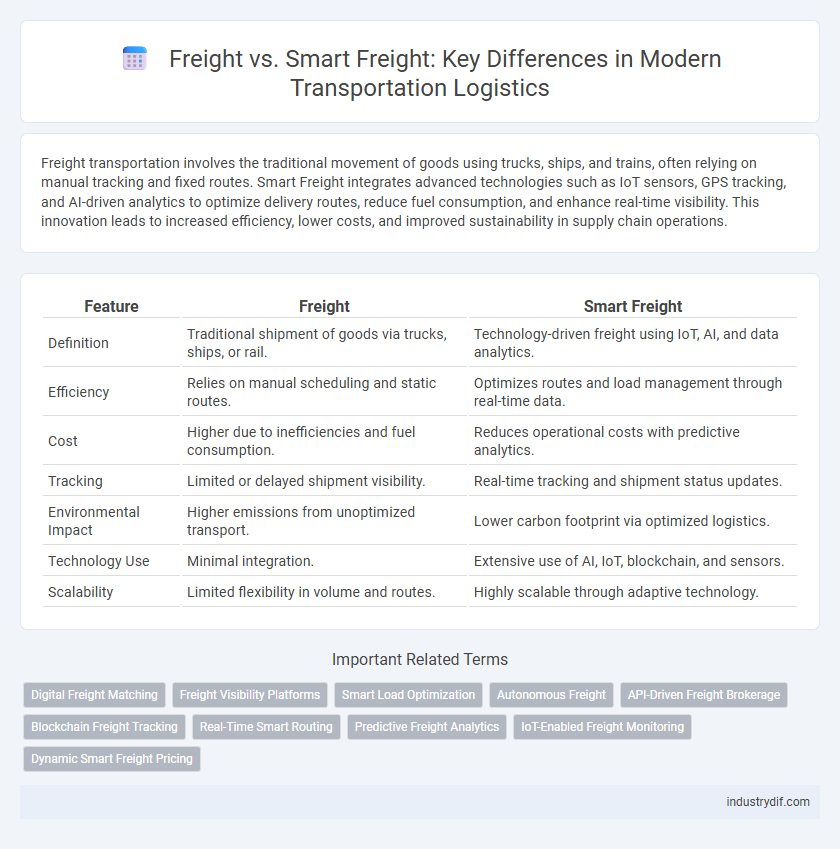 Freight vs. Smart Freight: Key Differences in Modern Transportation Logistics