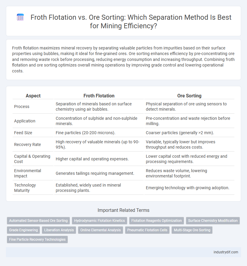 Froth Flotation vs. Ore Sorting: Which Separation Method Is Best for Mining Efficiency?