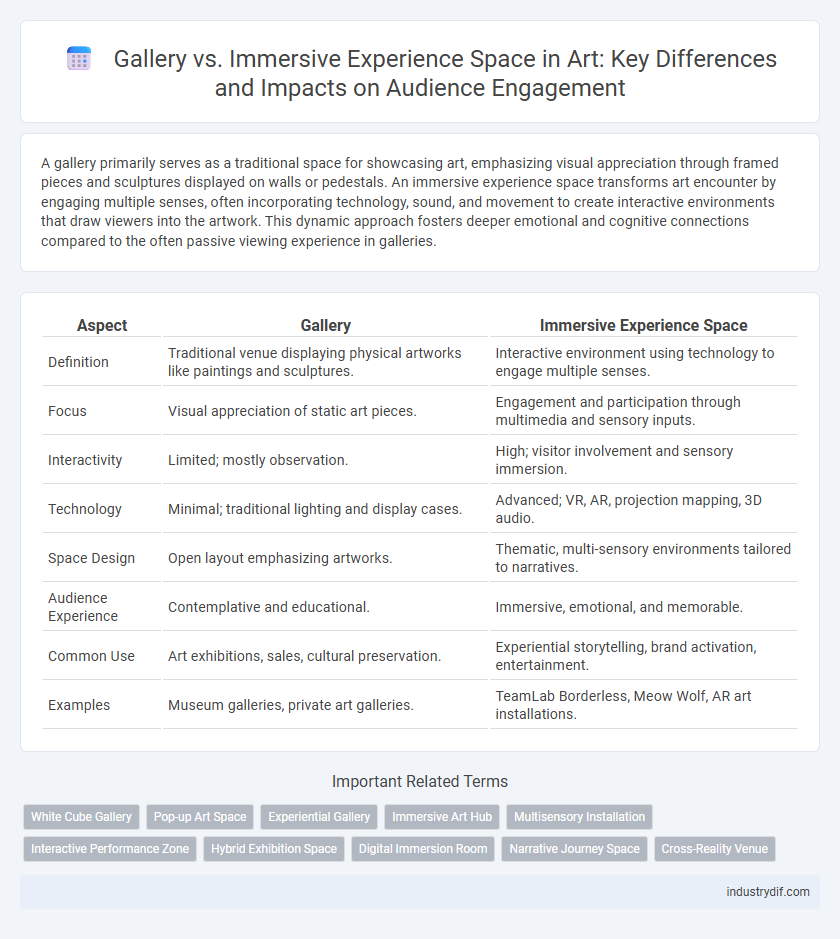 Gallery vs. Immersive Experience Space in Art: Key Differences and Impacts on Audience Engagement