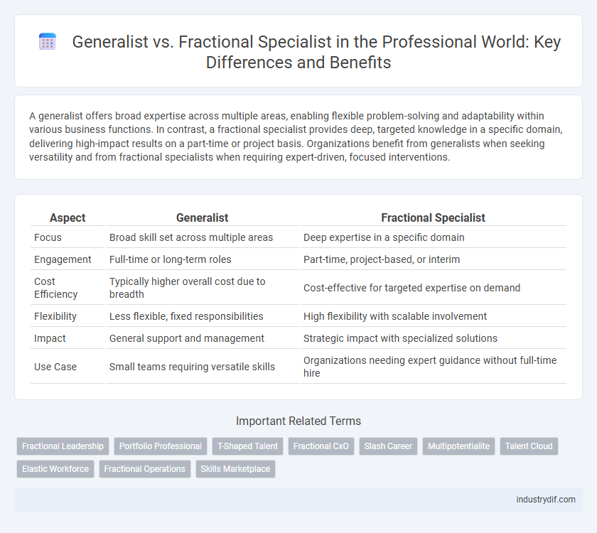 Generalist vs. Fractional Specialist in the Professional World: Key Differences and Benefits
