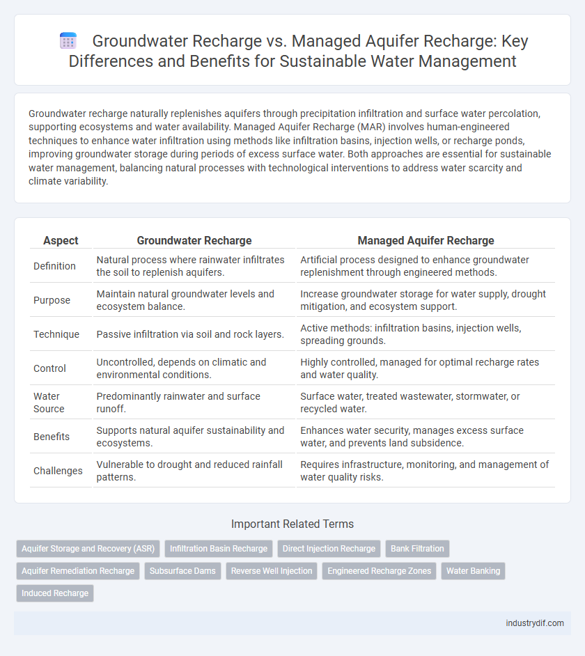 Groundwater Recharge vs. Managed Aquifer Recharge: Key Differences and Benefits for Sustainable Water Management