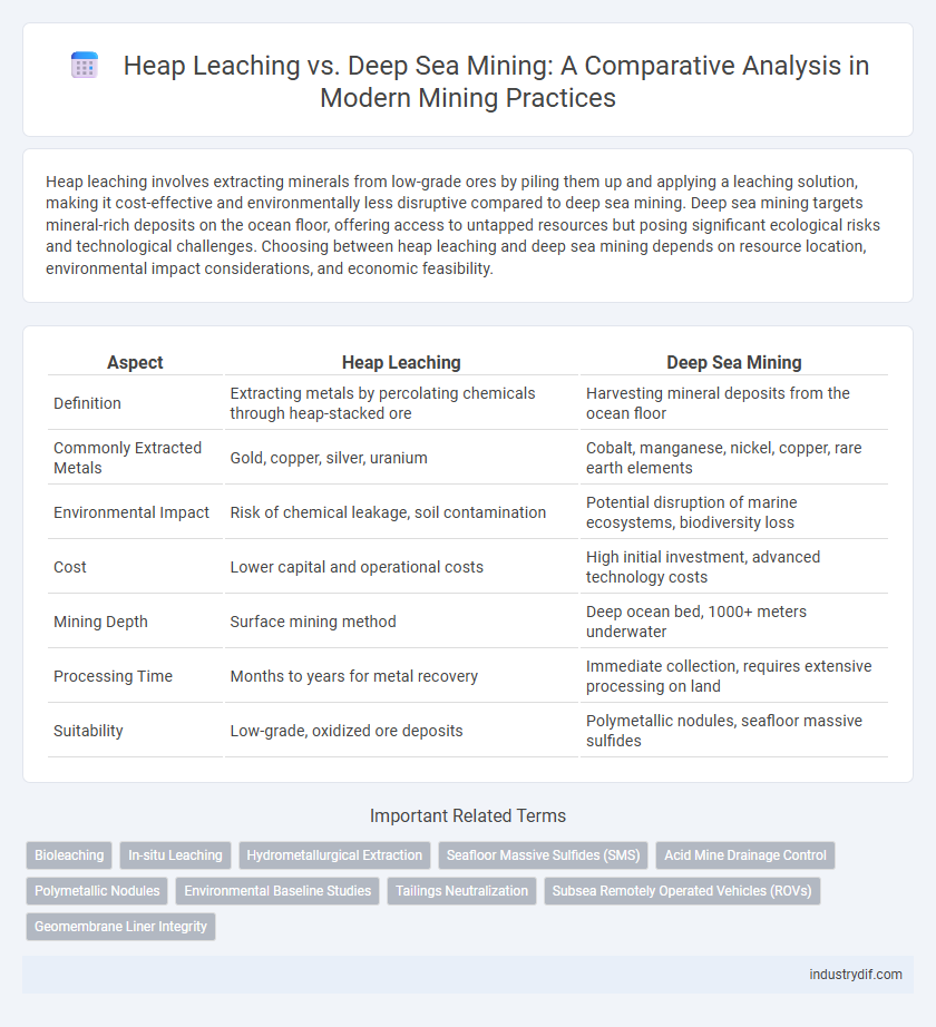 Heap Leaching vs. Deep Sea Mining: A Comparative Analysis in Modern Mining Practices