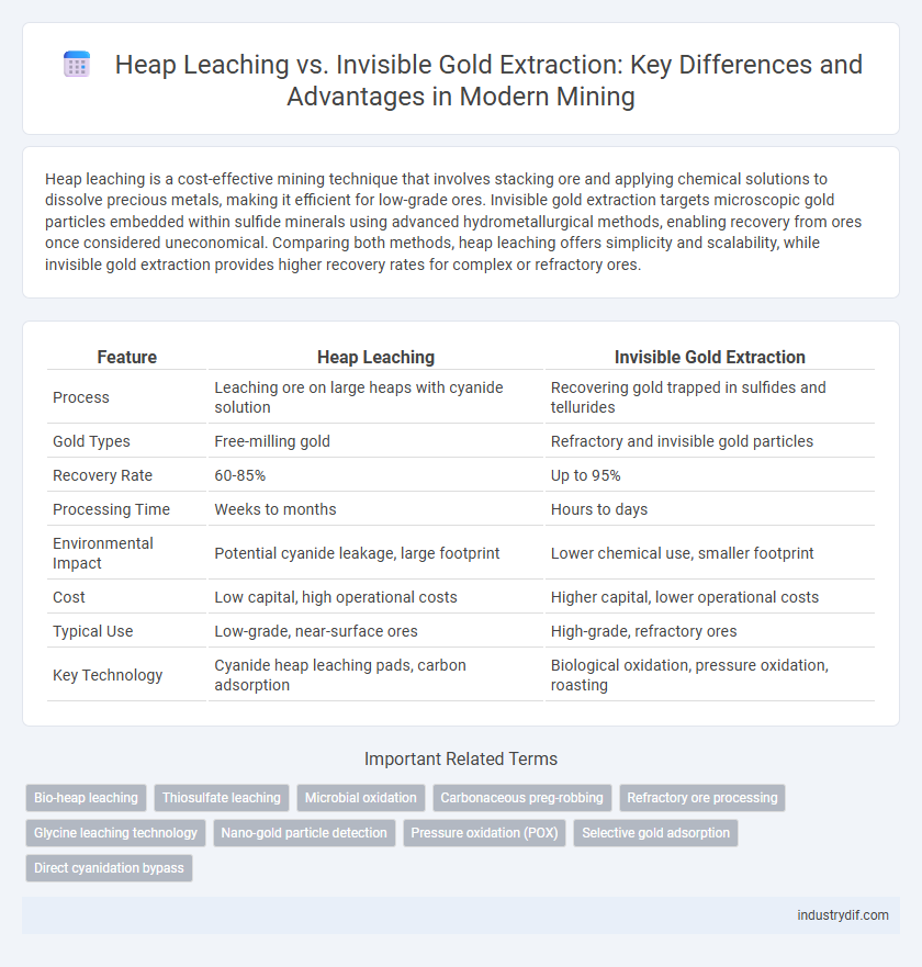 Heap Leaching vs. Invisible Gold Extraction: Key Differences and Advantages in Modern Mining