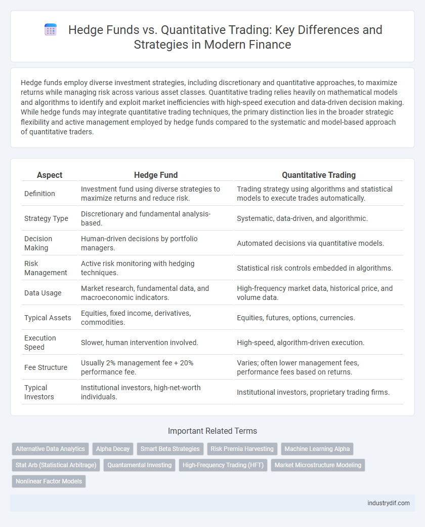 Hedge Funds vs. Quantitative Trading: Key Differences and Strategies in Modern Finance