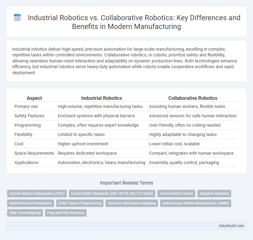 Industrial Robotics vs. Collaborative Robotics: Key Differences and Benefits in Modern Manufacturing